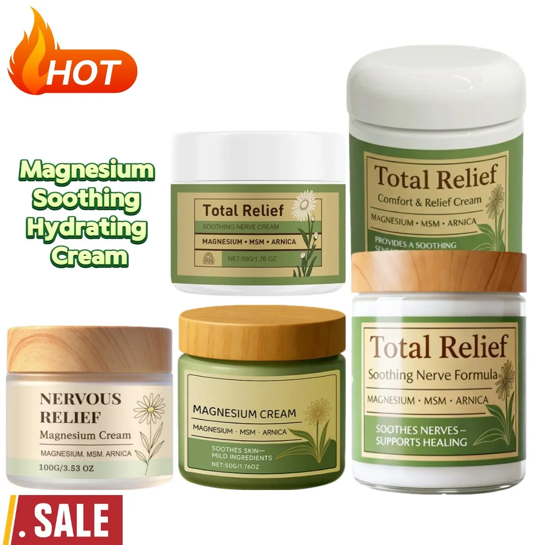 Magnesium Soothing Hydrating Cream Deep Moisturizing Massage High Absorption Comfort Long Lasting Daily Skin Care for Dry Skin