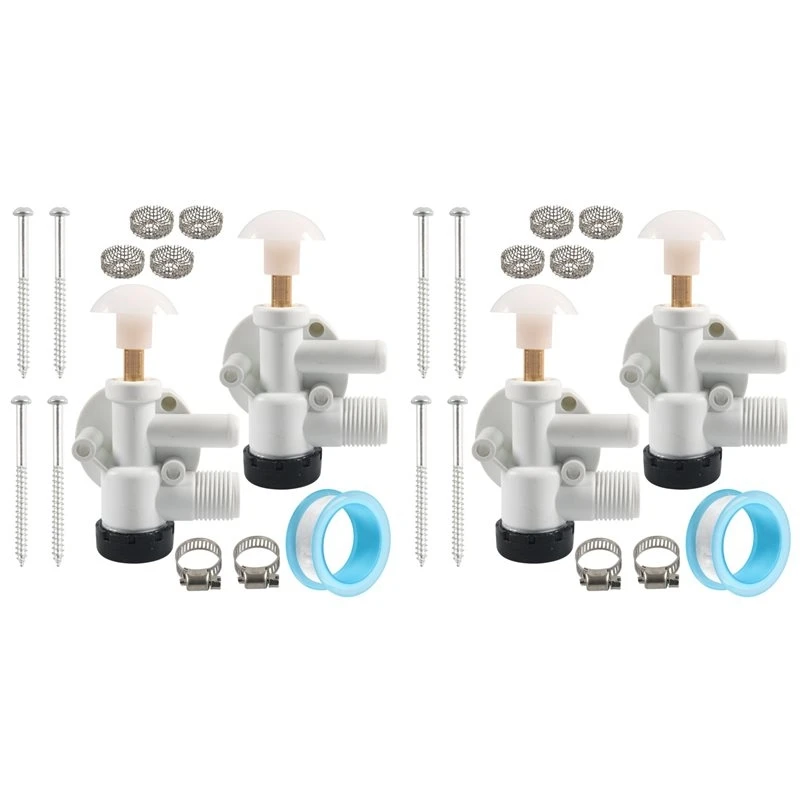 DTA4-2X 385314349 RV Water Valve Assembly Repair Kit For Dometic Sealand Ecovac Vacuflush Pedal Flush Toilets