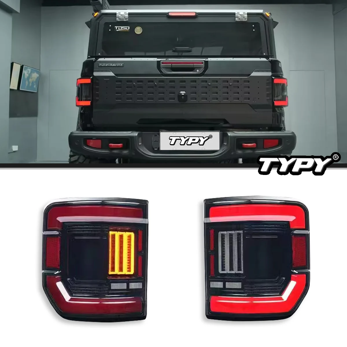 

TYPY Car Lights For Jeep Gladiator Taillight 2019-2025 Turn Signal Brake Light Automotive Accessories