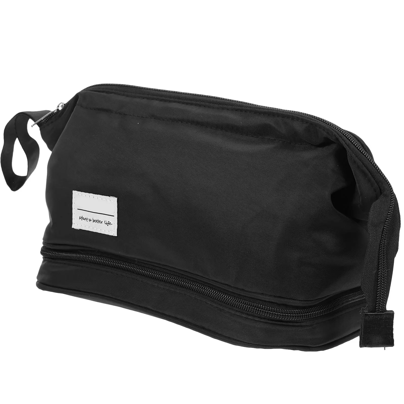 

Women Makeup Double-Layer Waterproof Bag Travel Toiletry Pouch Portable Organizer For Gym Outdoor Zipper