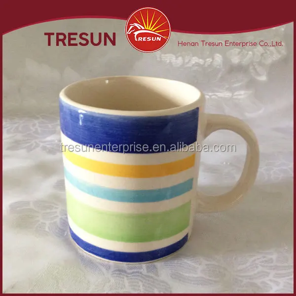 Colorful Classical Ceramic Hand-painted Cup, Coffee Milk Drink Juice Cup