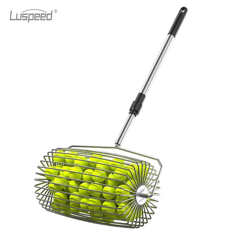 Luspeed Tennisball-Sammler der Dritten Generation, Ausziehbarer Ballsammler, Erhöhte Kapazität, Einfaches Aufsammeln von Bällen, Schnelles Aufheben von Bällen