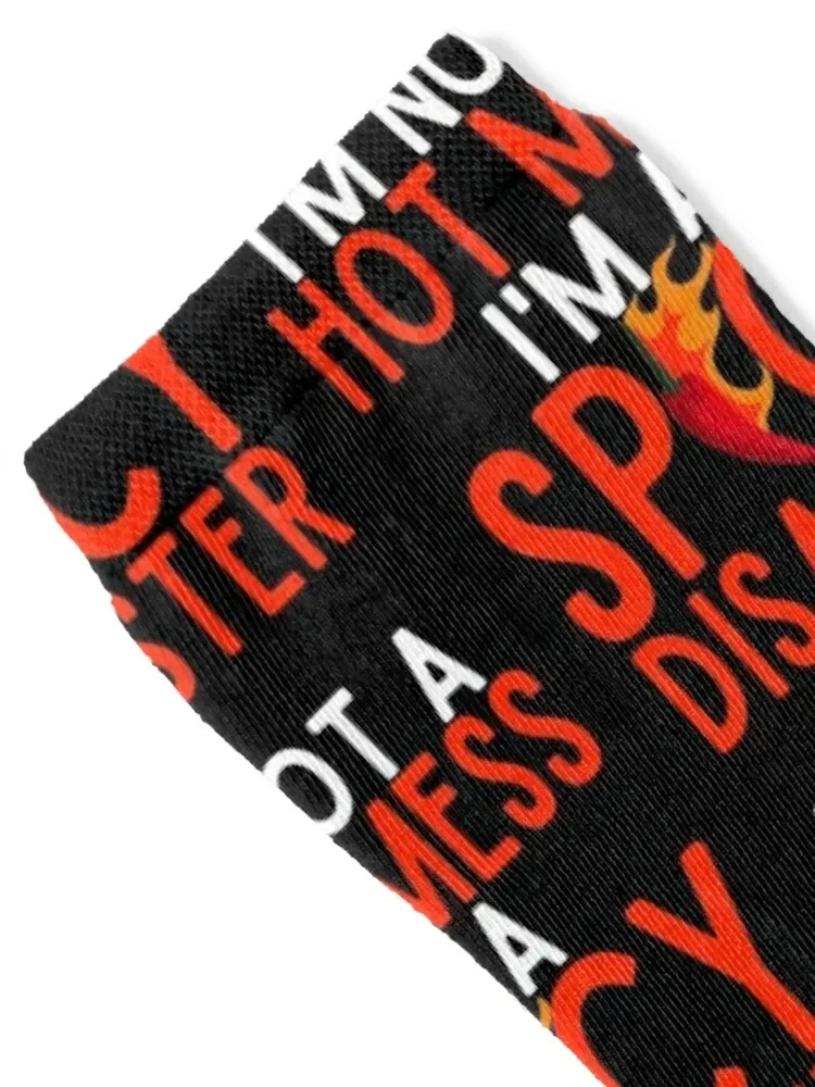 I'm Not A Hot Mess I'm A Spicy Disaster Socks FASHION soccer anti-slip anime Socks Girl Men's