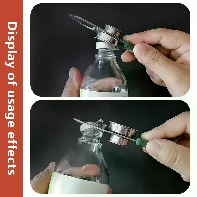 متعددة الوظائف فتاحة الزجاجات الطبية قارورة بلاستيكية فتاحة المعونة للممرضة طبيب قارورة مفتوحة زجاجة ممرضة بثور أمبولة قواطع #2