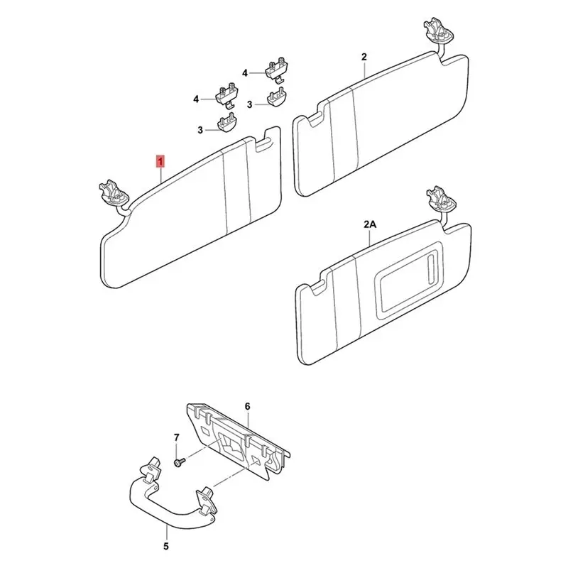 ABHX-Sun Visor Assy Sun Protection Sun Shielding Visor For Honda CR-V CRV 2017 2018-2022