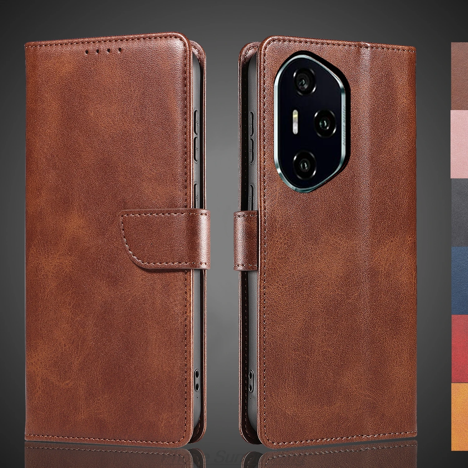 

Wallet Flip Cover Leather Case for Huawei Honor 300 Pro AMP-AN00 6.78" Pu Leather Phone Bags Protective Holster Fundas Coque