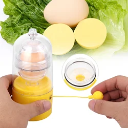 Hand Egg Yolk Shaker Golden Whisk Egg Spin Mixer Maker Egg Scrambler Kitchen Accessories Egg Spinner Hand Tools for Kids