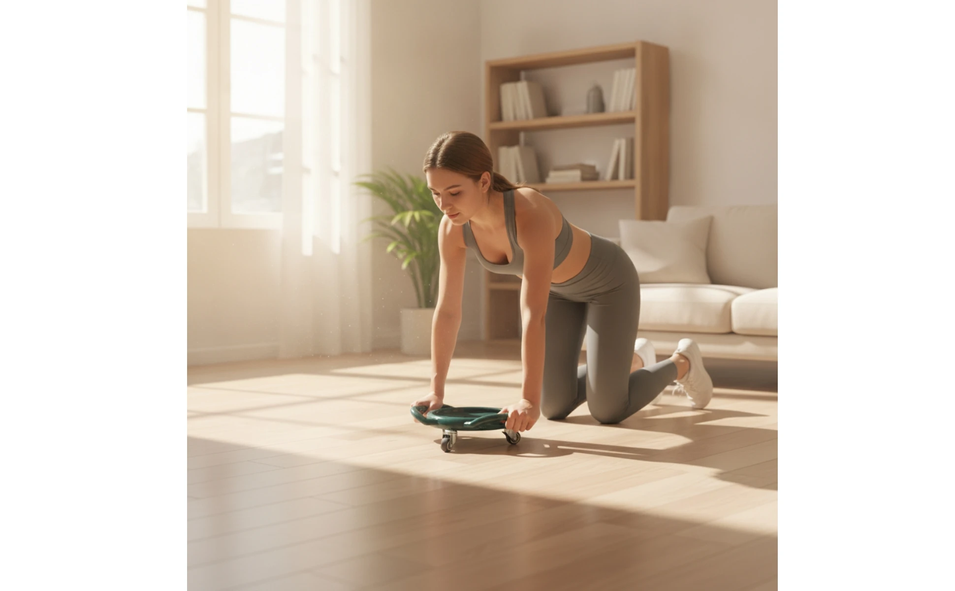 Core Training Slider with Handles Stable Ab Wheel Slider with Caster Wheels Fitness Equipment Smooth-Rolling for Home Gym Owners Core Training Slider with Handles Stable Ab Wheel Slider with Caster Wheels Fitness Equipment Smooth-Rolling for Home Gym Owners