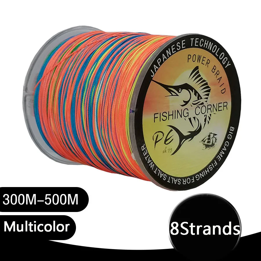 linha-de-pesca-trancada-super-forte-resistente-a-abrasao-8-fios-multicoloridos-multifilamento-duravel-para-Agua-salgada