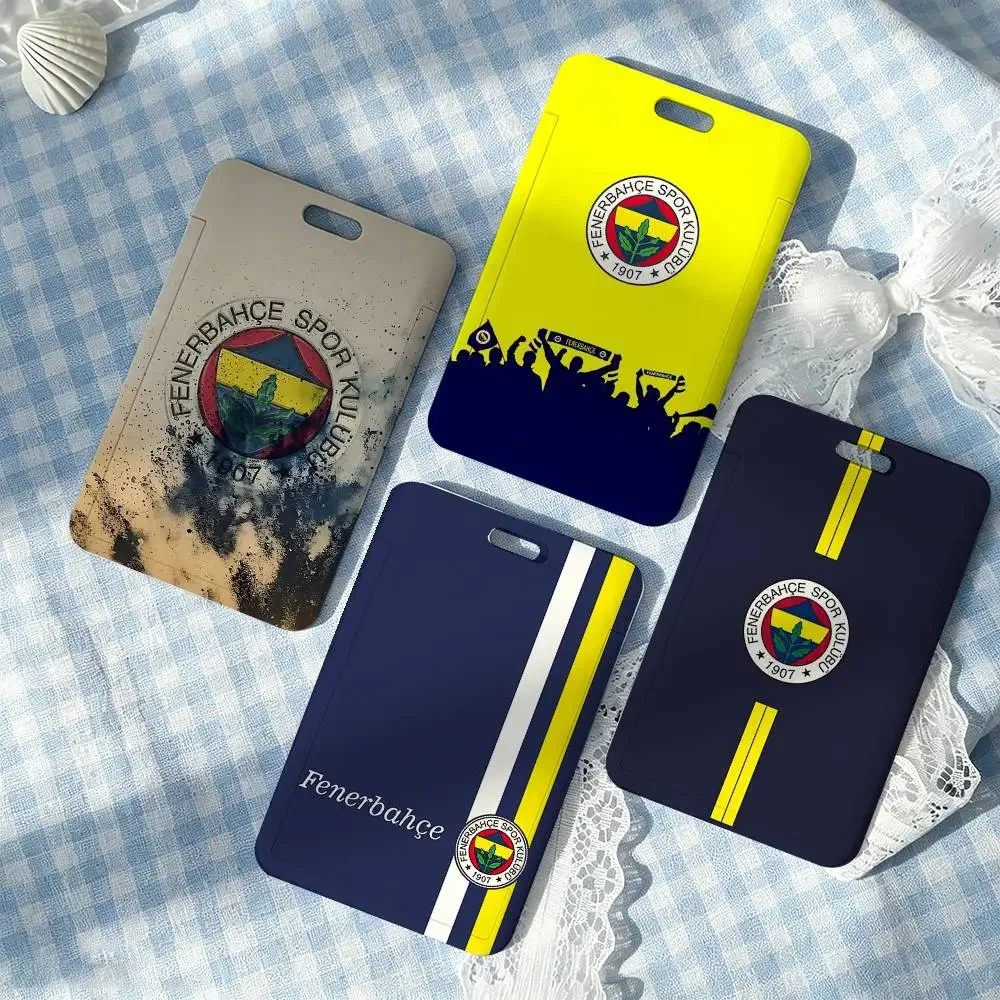 Epc T-Turkeys Fenerbahces 1 Porta Tarjetas, Caja de Almacenamiento de Tarjetas de Cuero, Llavero, Porta Etiquetas de Acceso, Porta Tarjetas de Identificación, Llavero