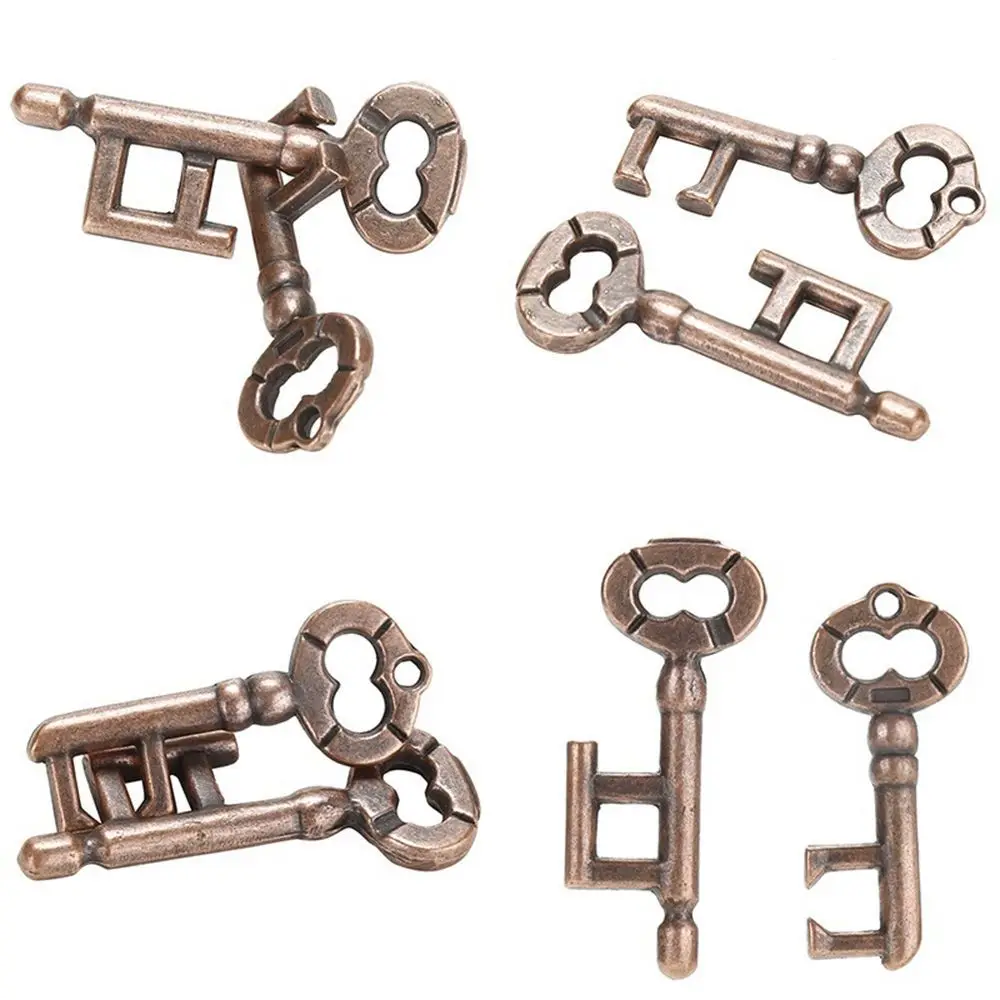 

Alloy Brain Teaser Kid Key Puzzle Intelligent Toy Brain Tester Puzzle
