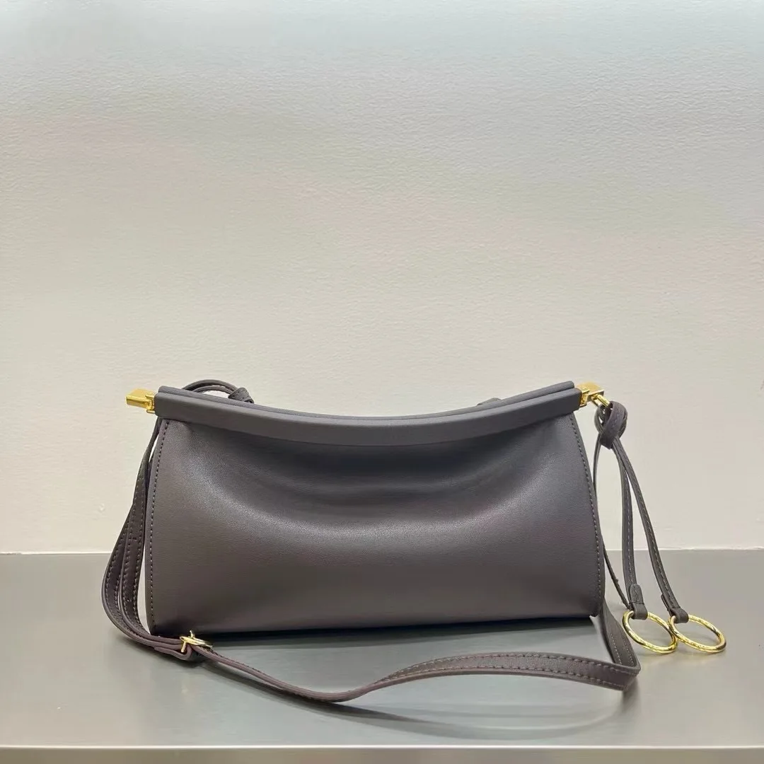 

MENDY Нишевый дизайн Маленькая сумка на клипсе из воловьей кожи Женская сумка на плечо подмышками Стильная вечерняя сумка Party Row Новая дизайнерская сумка