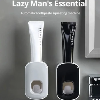 Exprimidor de pasta de dientes resistente al agua, dispensador automático de pasta de dientes, montaje en pared, accesorios de baño, soporte para cepillo de dientes, 1 ud.