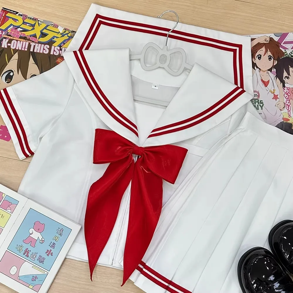 Japanese School Uniform Cosplay Sailor Outfit for Party Sailor Fuku Short Sleeve High School Girls Korean Students Jk Uniforms
