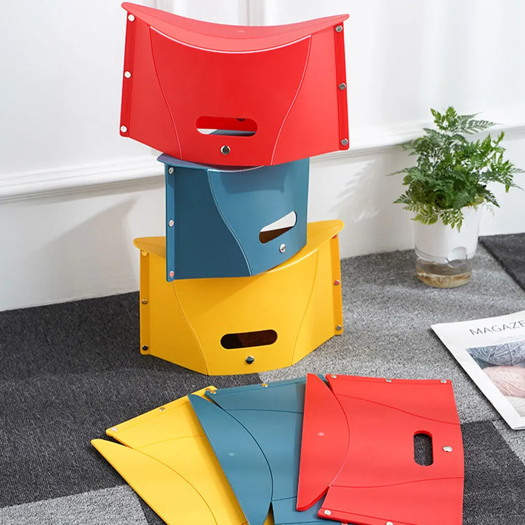 Plastic Portable Folding Stool Outdoor Chairs Portable Stool for Camping Storage Stool Storage Stool Folding Chair