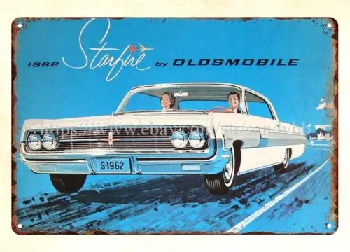 1962 automotive cars car automobile Starfire metal tin sign metal kitchen signs