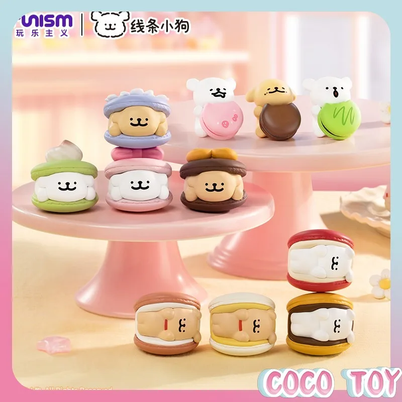 

Wanlezhuyi Mango Line Dog Dessert House Mini Pellet Blind Bag Cute Dog Head Display Bestie Birthday Gift Desktop Decor