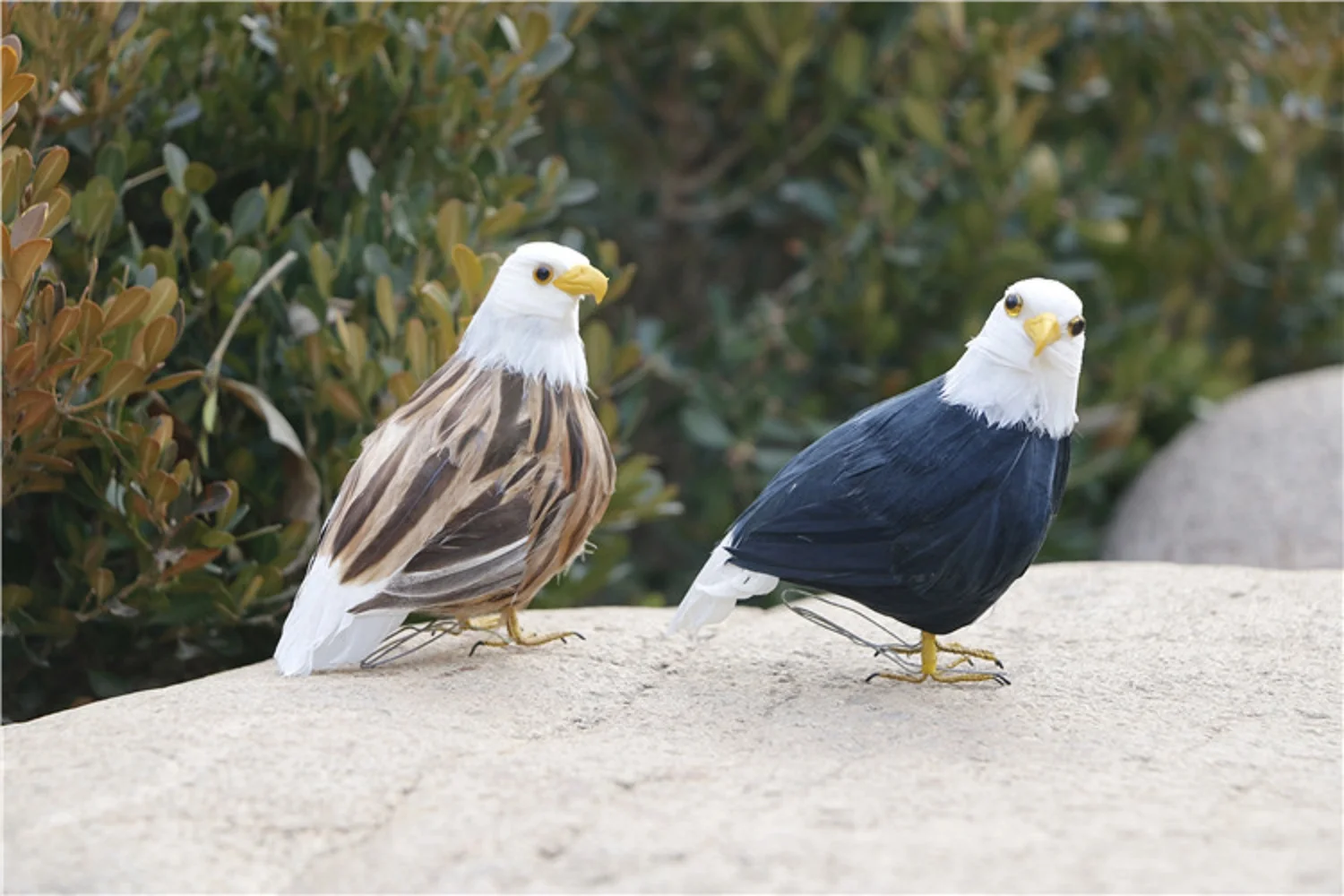 Mini Cute Real Life Eagle Model Toy Plastic & Feathers 11cm Approximate Size Educational Gift for Children