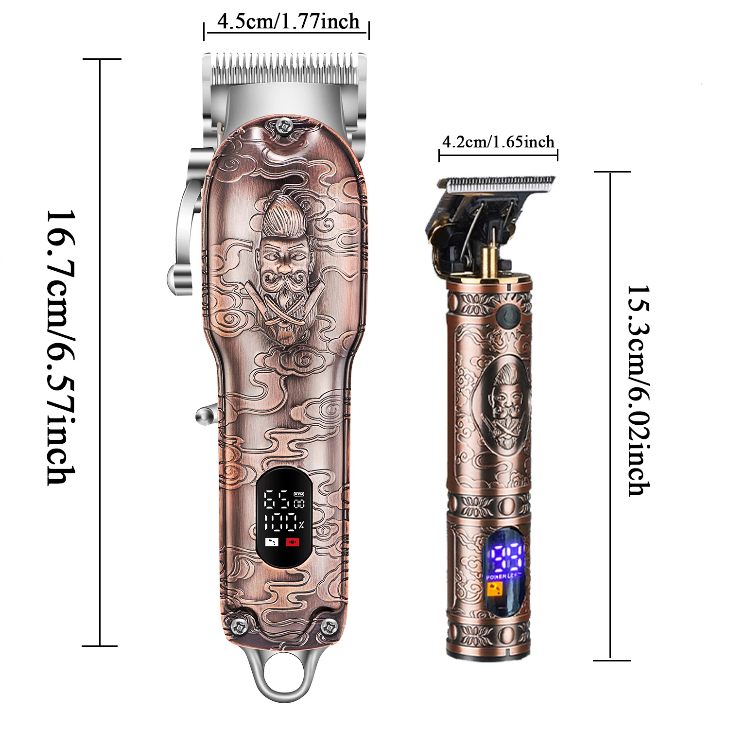 Hair Clippers for Men T-Blade Trimmer Professional Barber Clippers - Cordless Hair Cutting Beard Trimmer Mens
