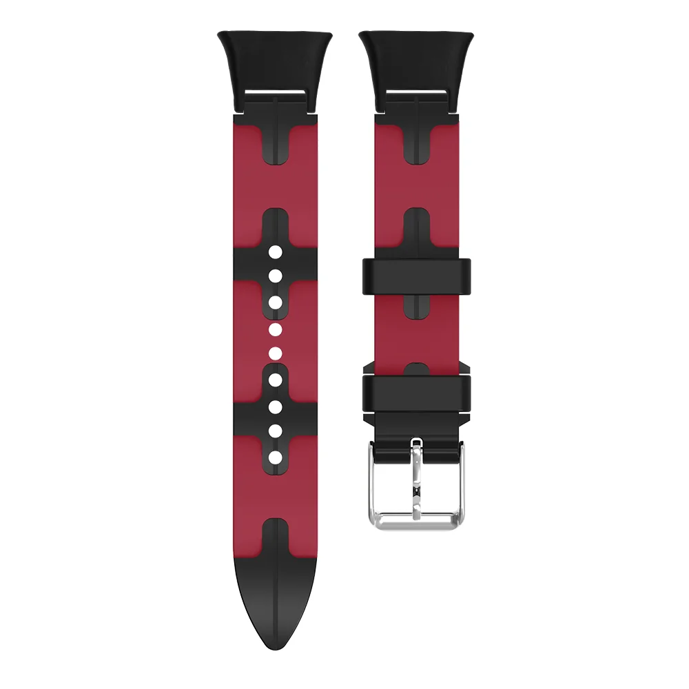 

3D Texture Watch Strap For Xiaomi Band 7 Pro Quick Release Lightweight Silicone Replacement Adjustable Smartwatch Band Men Women