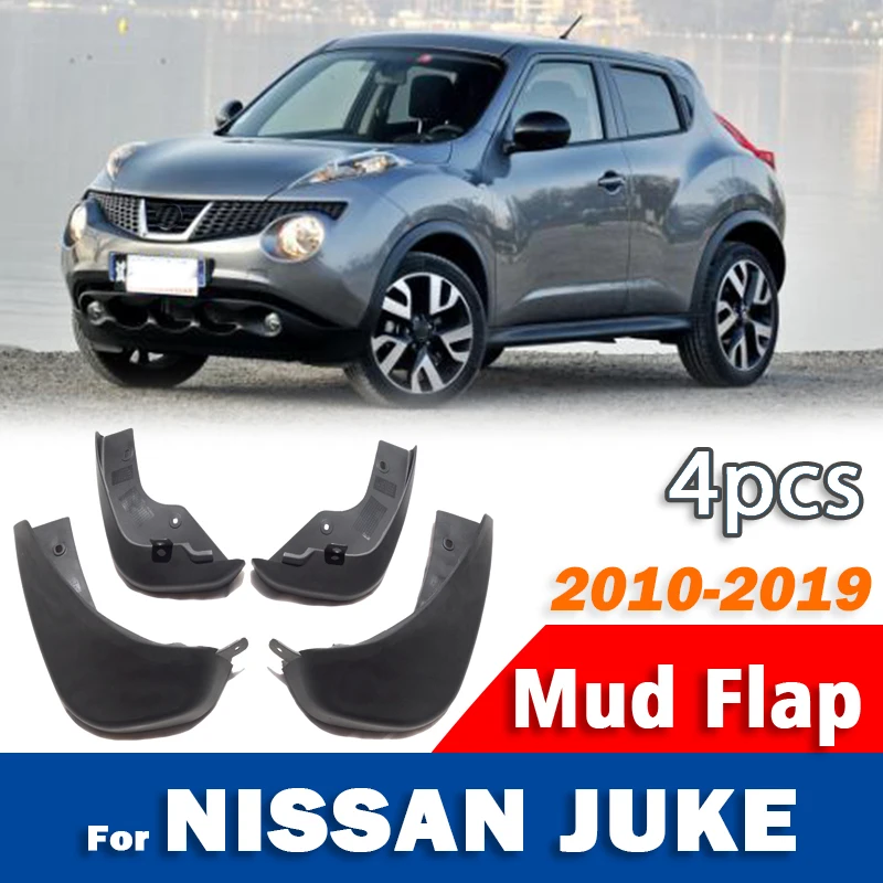 

FOR NISSAN JUKE 2010-2019 Mudguard Car Mudflaps Fender Mud Flap Guards Splash Mudguard Car Accessories 1set 4pcs 2012 2013 2014