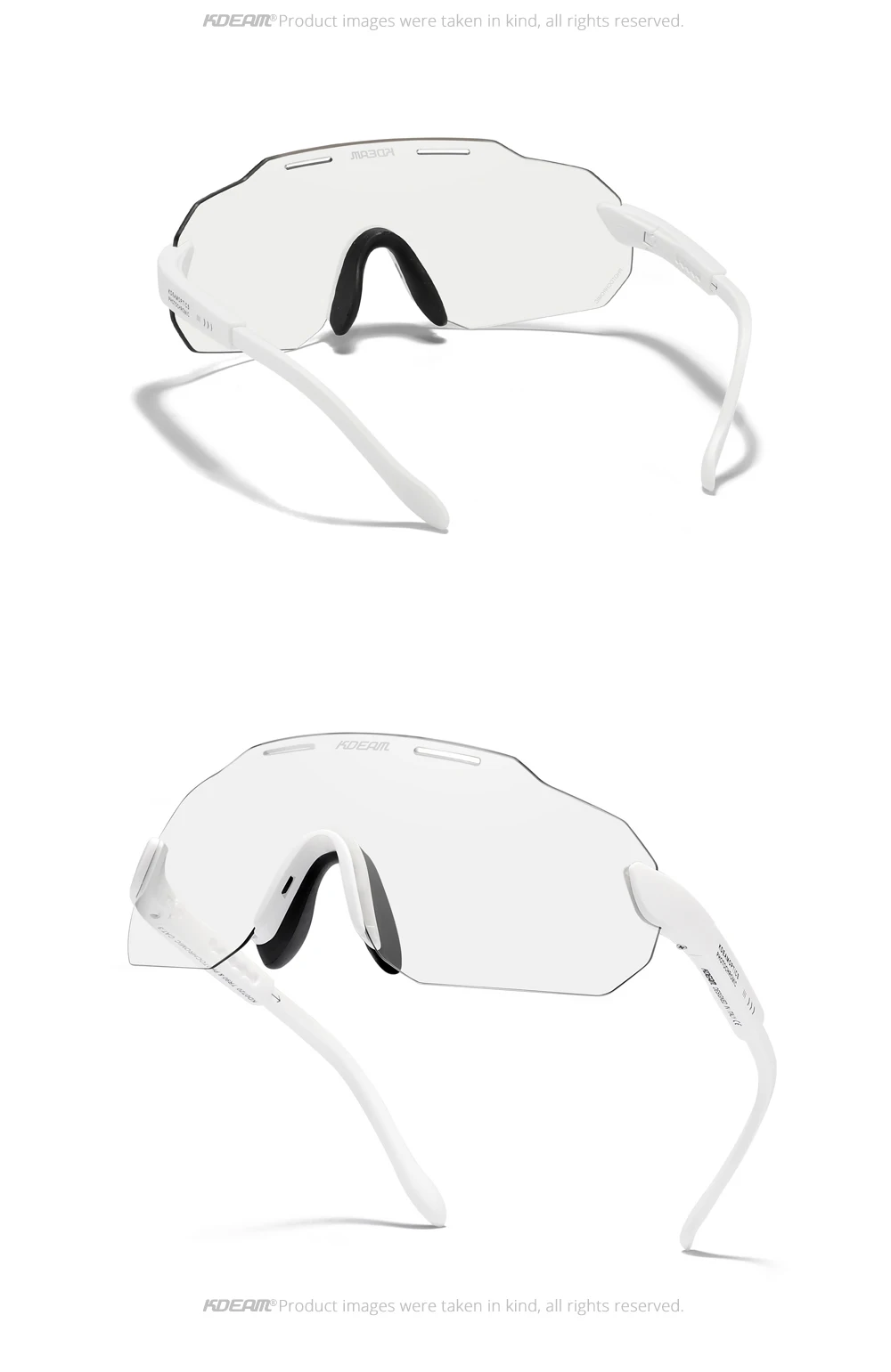 KDEAM Hohe-Ende Radfahren Gläser Ultra Licht TR90 Material Photochrome/Polarisierte Sonnenbrille Männer Einstellbare Tempel Länge – Detail 36