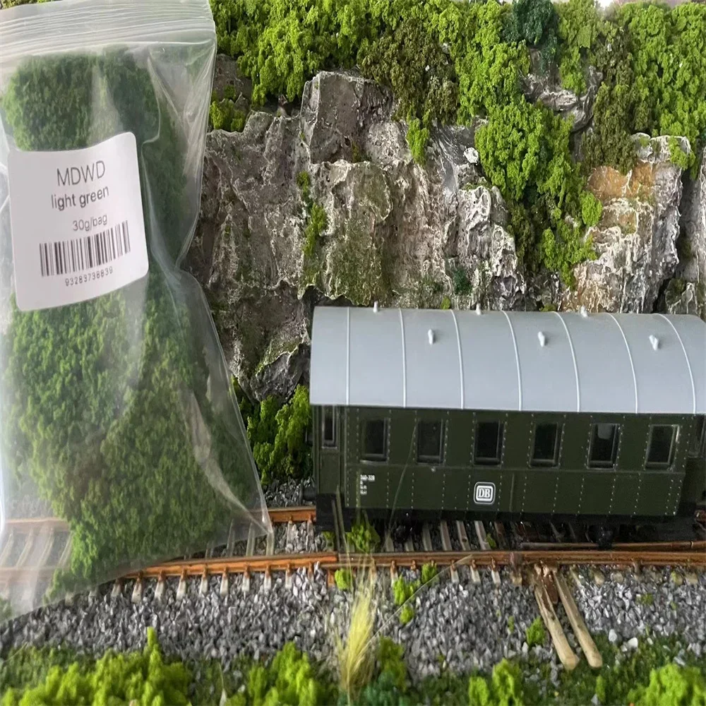 30G Micro Shrubs Bushes Agglomeration Sponge Model Material Railway Train Tree Powder Military Platform Layout Miniature Scene