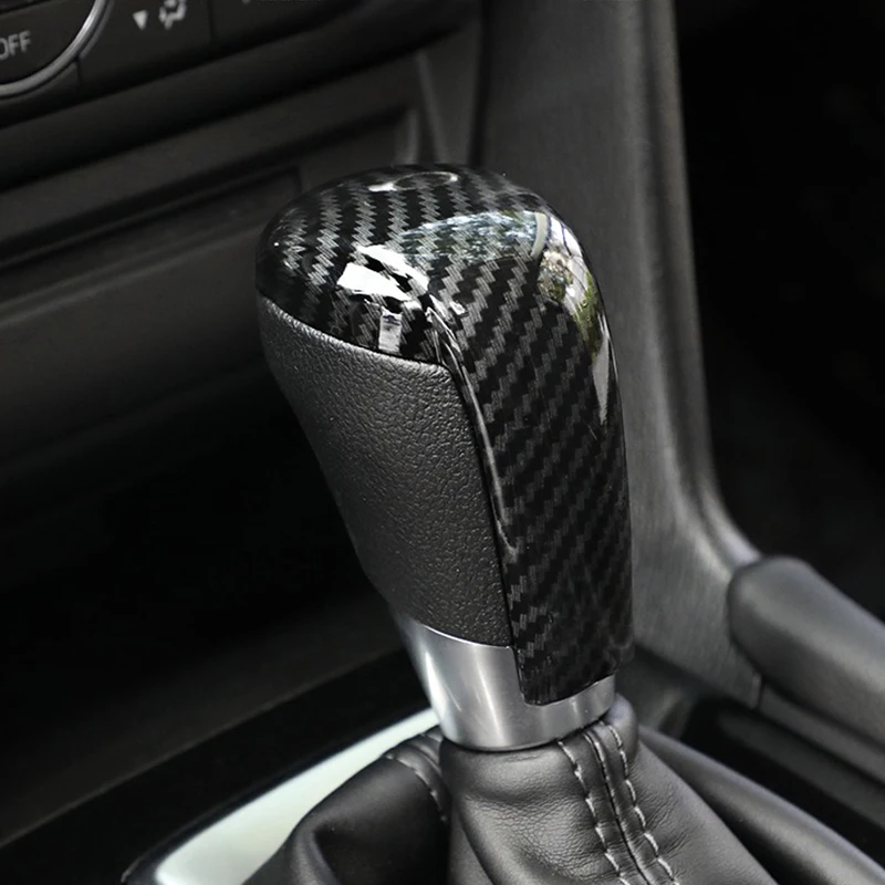 Car Gear Head Shift Knob Handle Cover Trim Sticker For Mazda 2 3 6 BM GJ Demio CX3 CX5 CX8 CX9 Axela 2014-2021 2022 Accessories