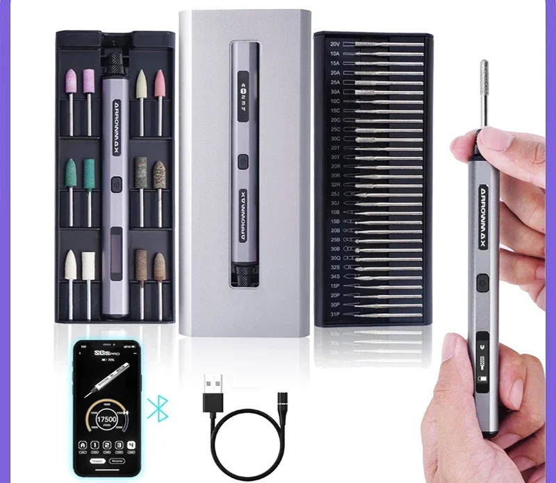 

# For ARROWMAX Bluetooth Electric Engraving Pen Cordless Rotary Tools Mini Grinder For Carve Engrave Sand Polish Home DIY SGS P