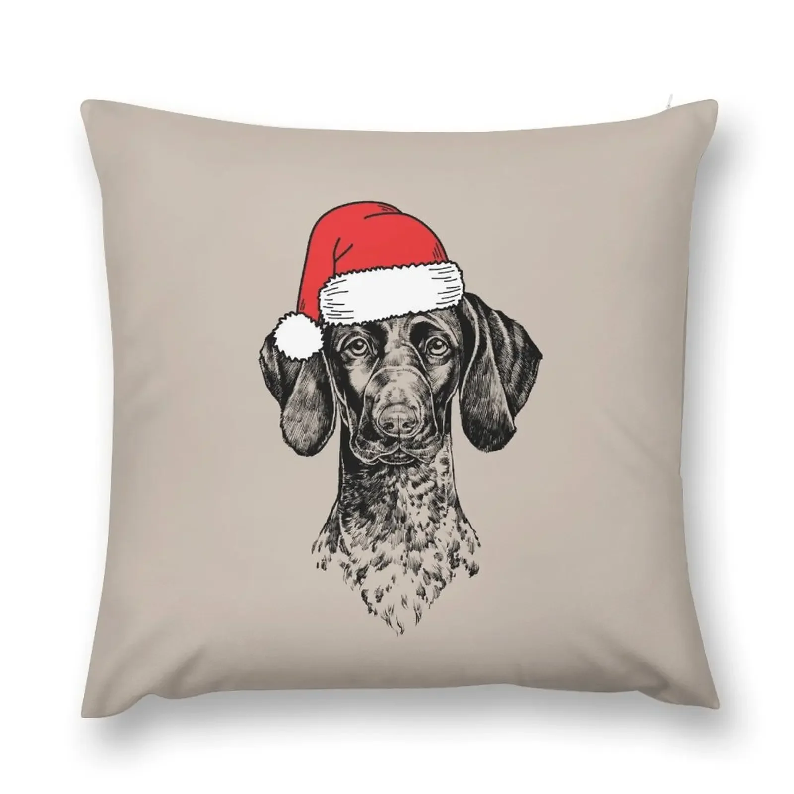 Christmas German Shorthaired Pointer Santa GSP Dog Holiday Throw Pillow anime girl Marble Cushion Cover pillow