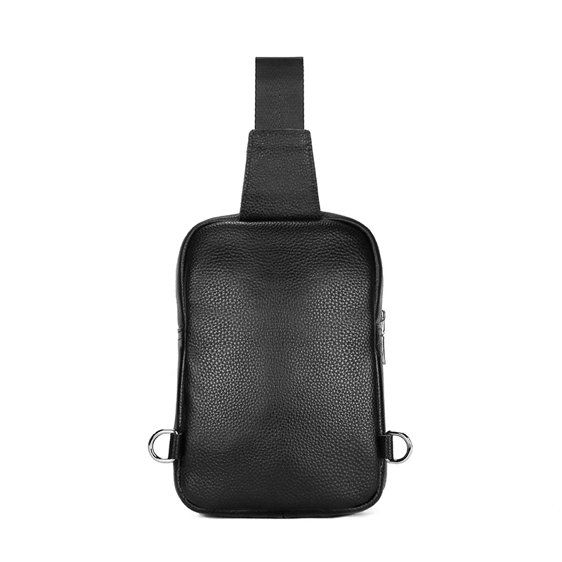 Small Genuine Leather Sling Bag for Men and Women,Travel Chest Crossbody Shoulder Outdoor Sports Backpack