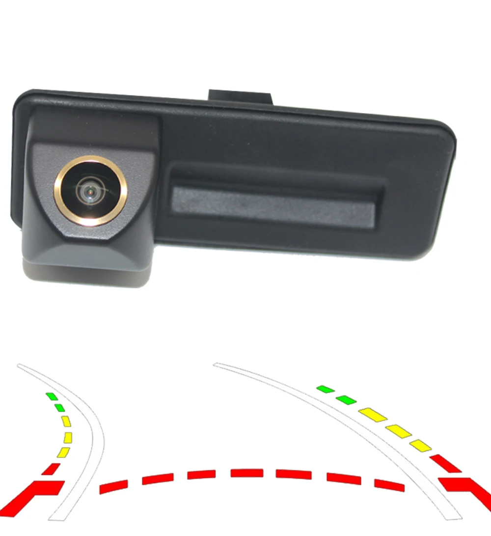 

Dynamic Trajectory Vehicle Rear View Camera CCD HD for VW Skoda Octavia Superb Rapid Yeti Fabia 2 Roomster Audi A1