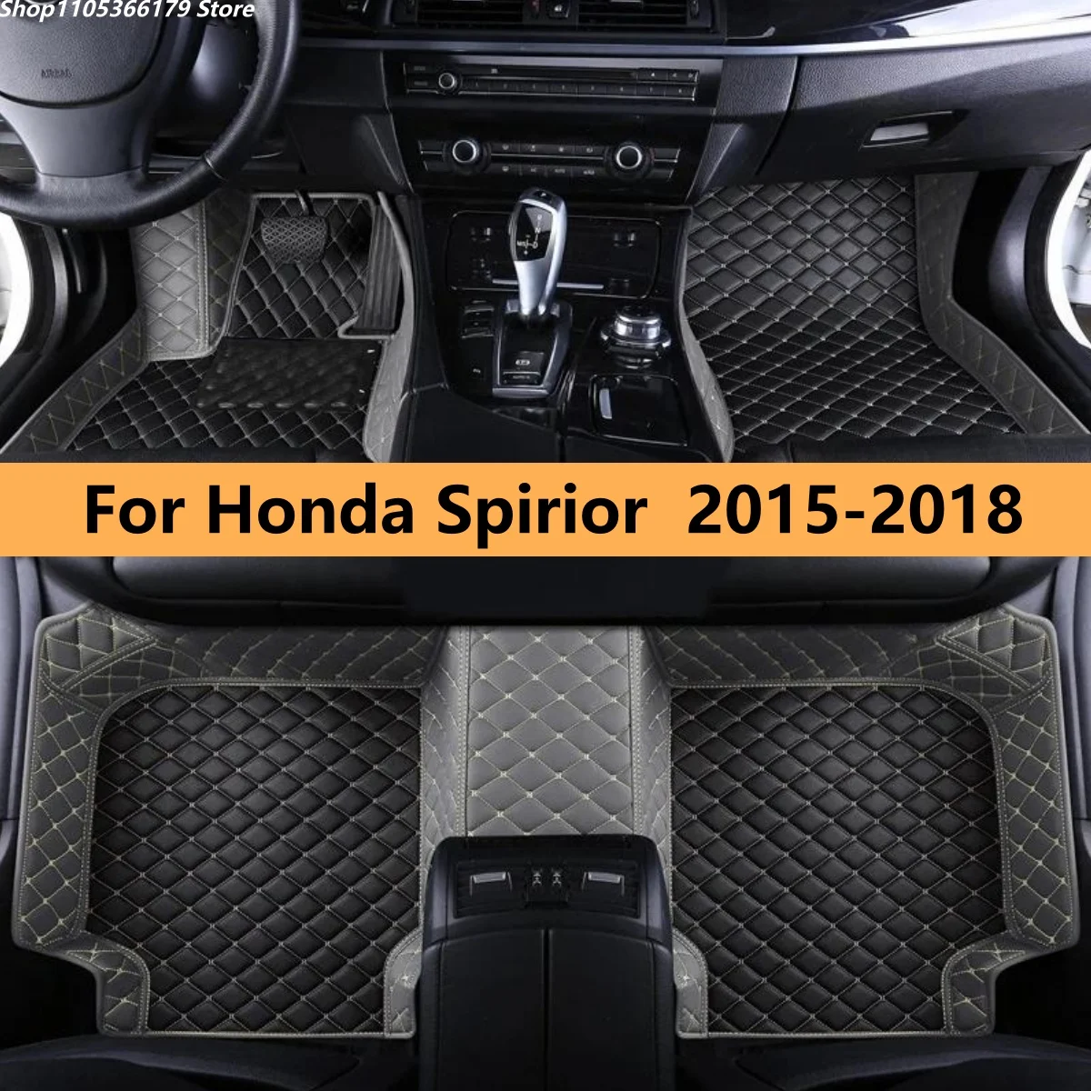 

Auto Leather Carpet Pads Fit For Honda Spirior 2015 2016 2017 2018 Auto Accessories Leather Matts Foot Carpet Pads Full Set