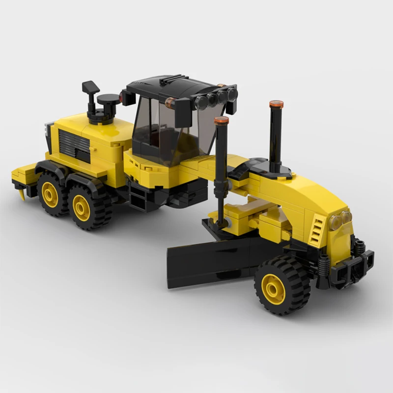 City Vehicle Series Heavy Motor Grader Building Blocks Model Bricks Display Collection Children\'s Toys Gifts 261PCS