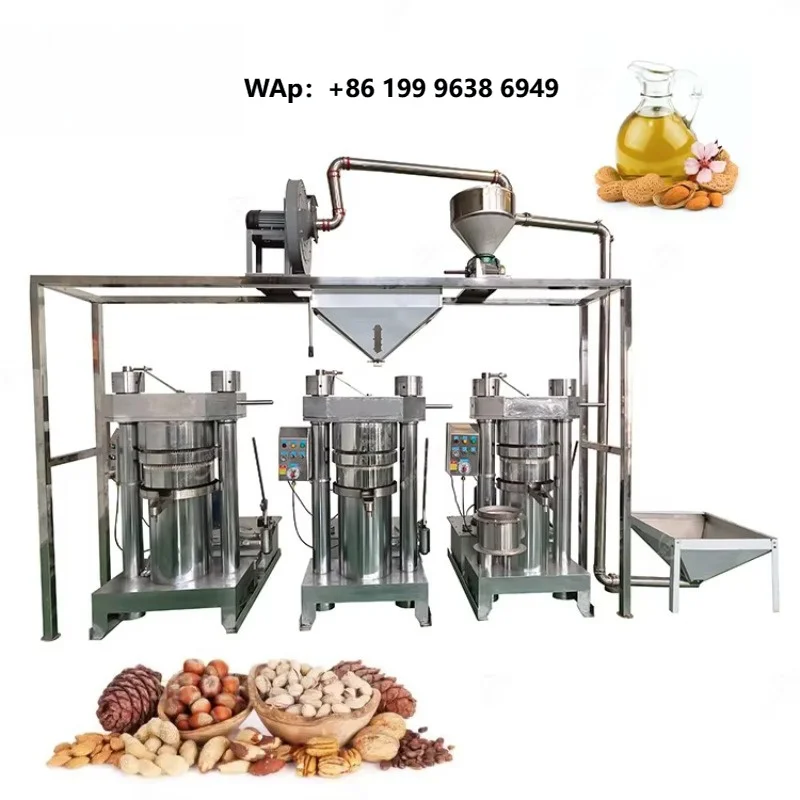 Industrial Automatic Stainless Steel Hydraulic Shea Groundnut Sesame Seed Peanut Almond Cold Press Nut Oil Extractor Machine
