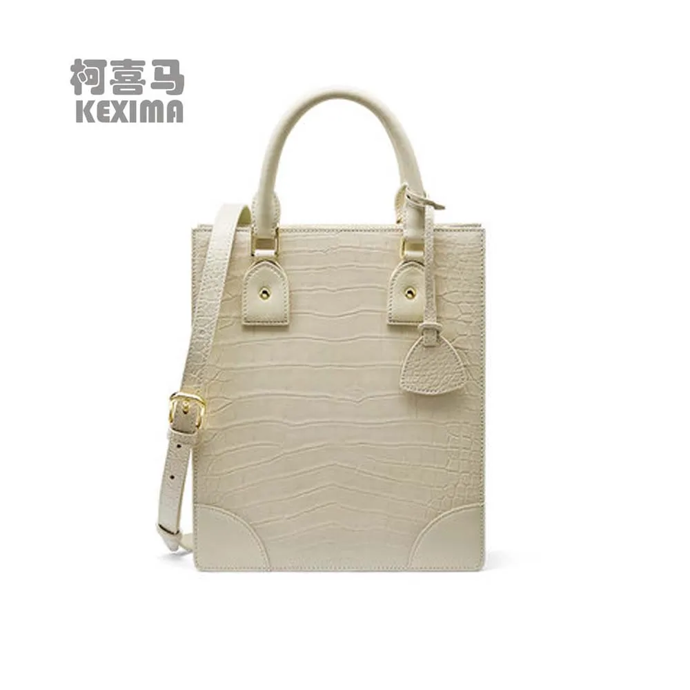 KEXIMA gete import  crocodile  Female bag  handbag  2022 new crocodile bag large capacity  One shoulder  Women tote bags