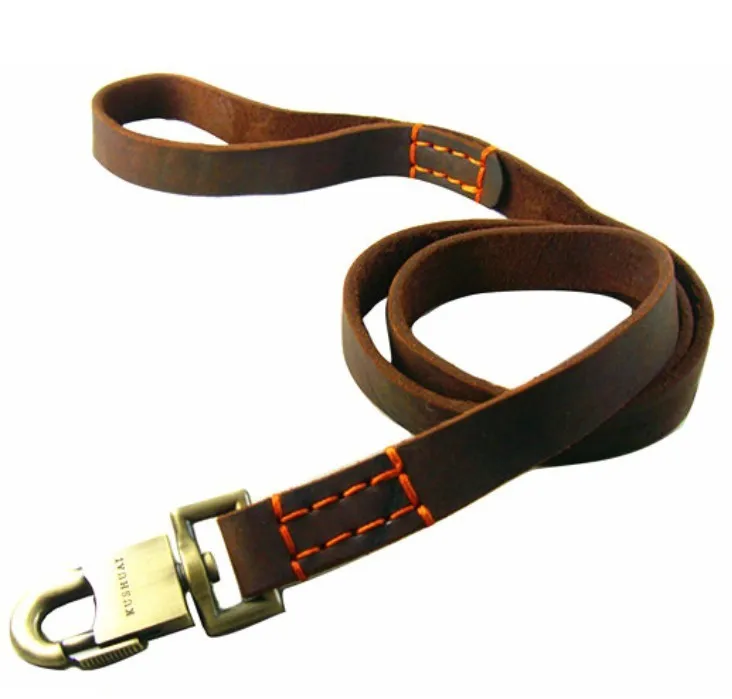 Pet Products Genuine Leather Dog Vest Harness For Medium Large Dog Pets Professional Dog Vest Collar Hand Chest Straps