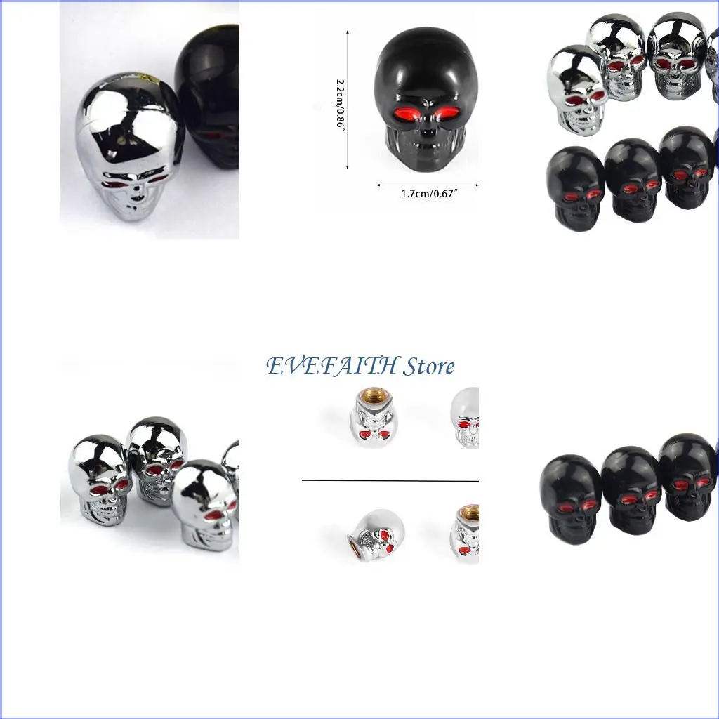 

124b 4pcs колесные шины с стеблями клапаны-капсул