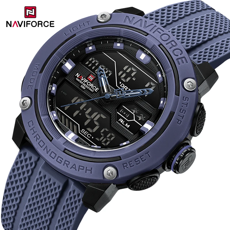 

NAVIFORCE Top Brand Luxury Men Army Military Watches Men's Quartz Date Clock Silicone Waterproof Sports Watch Relogio Masculino