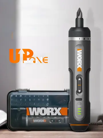Worx 4V Mini Electrical Screwdriver Set WX242 WX240 Smart Cordless Electric Screw Driver USB Rechargeable 30 Bit Set Drill Tool