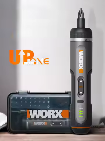 Worx 4V Mini Electrical Screwdriver Set WX242 WX240 Smart Cordless Electric Screw Driver USB Rechargeable 30 Bit Set Drill Tool