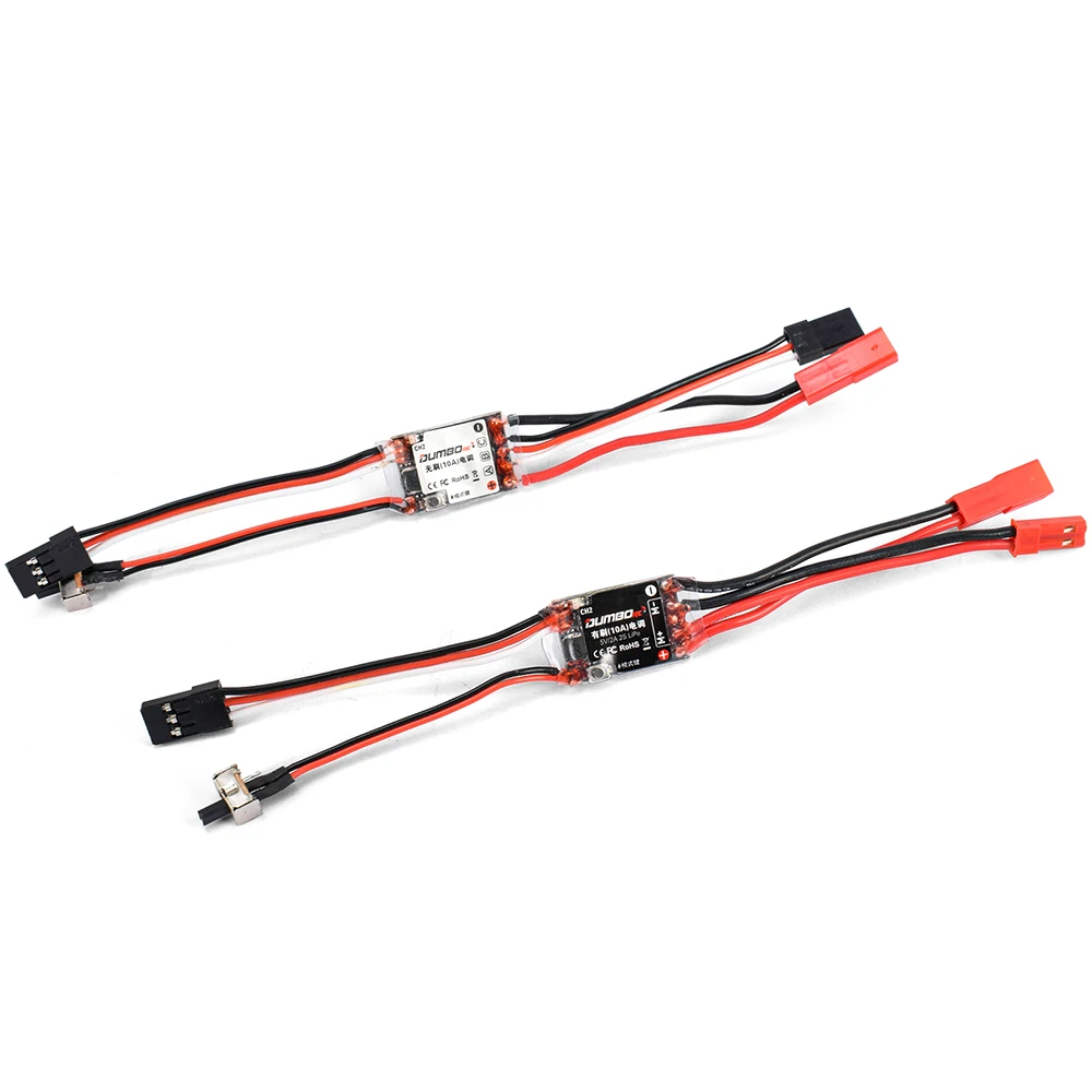 NIEUWE DUMBORC 10A ESC Mini 10A Borstel Borstelloze ESC Afstandsbediening ESC 2S Lipo 5 V/2A BEC Voor 1/18 1/24 RC Auto Boot Mosquito Auto