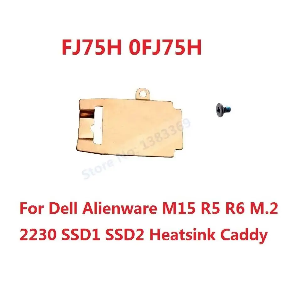 NGFF M.2 NVME 2230 2280 SSD Heatsink Shield Bracket Caddy Holder for Dell Alienware M15 R5 R6 2021 MPN: MHKK8 FJ75H 26X1Y