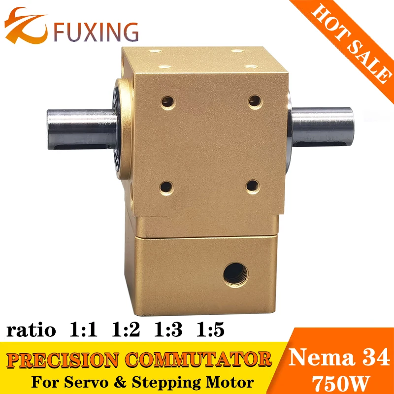 Imagem -03 - Precisão Ângulo Direito Redutor Planetário Caixa de Velocidades Nema Comutador 17 Stepping Stepper ou Servo Motor 100w Ratio 2:1 3:1 5:1 At42