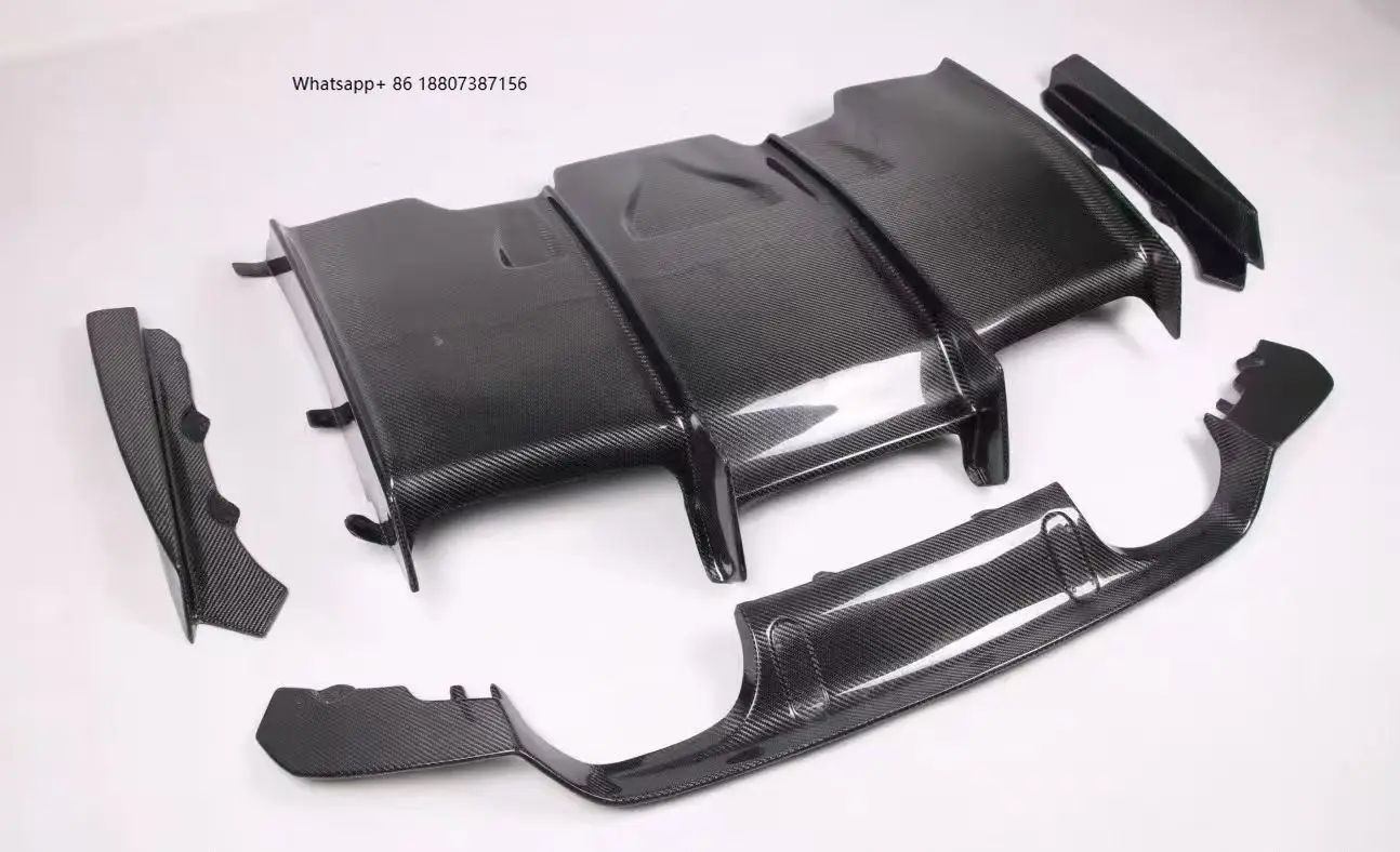 

New for F80 F82 M3 M4 PSM Model Carbon Fiber Rear Lip Exhaust Bolt-On Universal Fitment