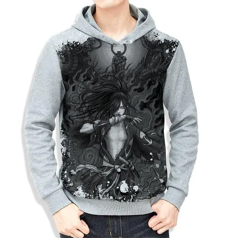 

Dororo Hooded Long Sleeve Sweatshirt Trendy 3D Print Comfortable Unisex Fleece-lined Hoodie for Youth Sports And Casual Wear