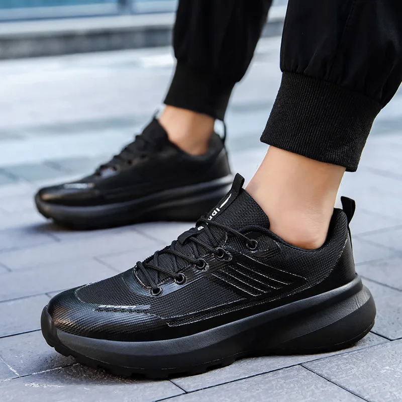 

Новинка 2023 года, мужские кроссовки, легкая спортивная обувь, дышащие повседневные кроссовки с сеткой, нескользящие уличные кроссовки для мужчин, Новое поступление