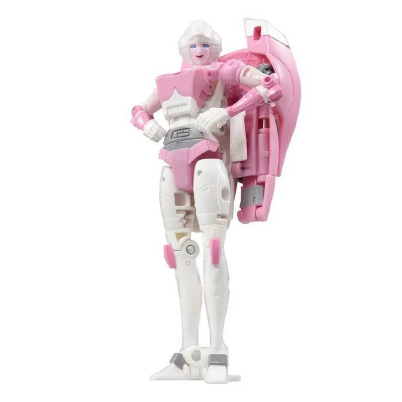 Hasbro Transformers Studio seri SS86 Arcee 12Cm Deluxe kelas asli Action Figure Model anak mainan koleksi hadiah ulang tahun