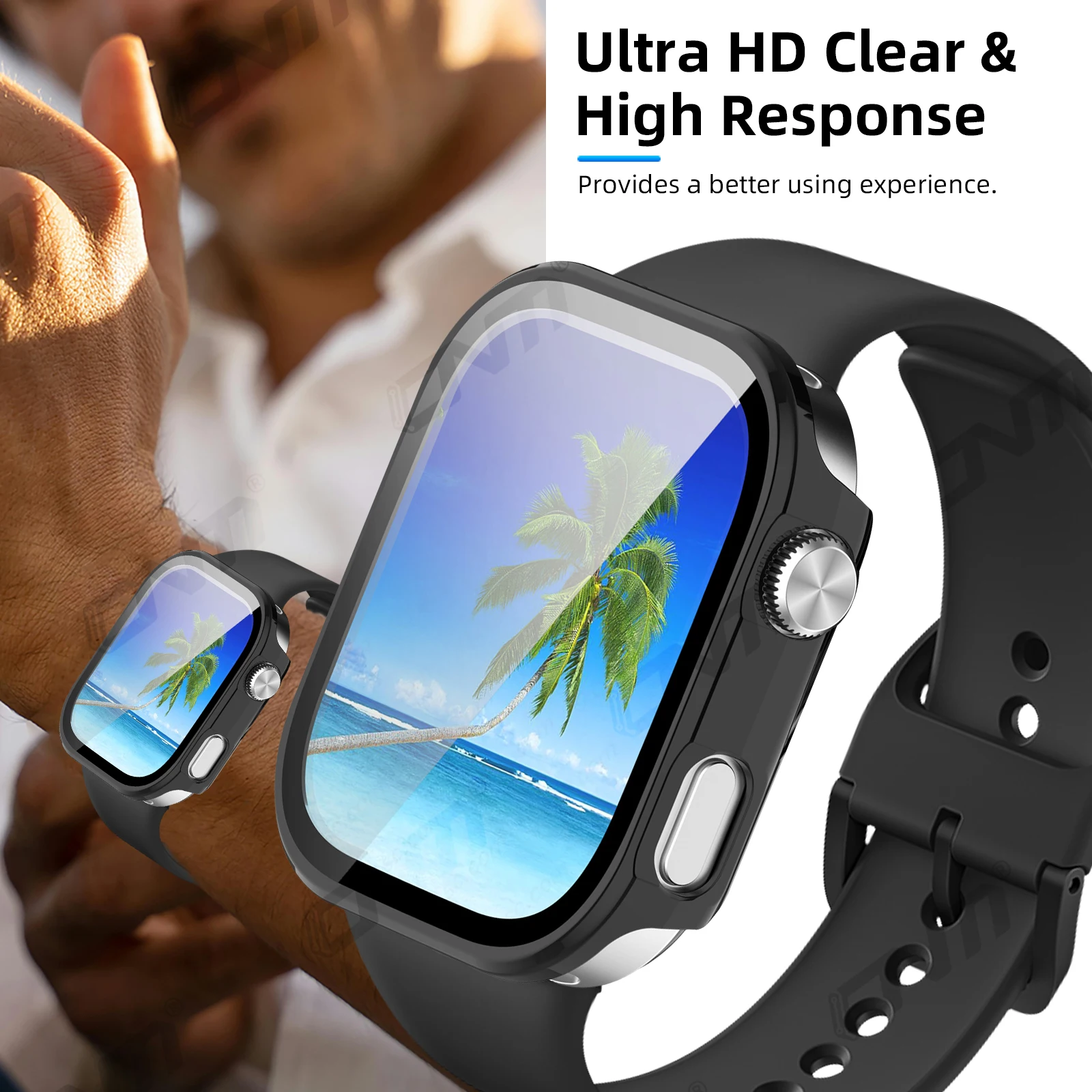 حافظة زجاجية + حافظة لساعة Xiaomi Redmi 6 واقي شاشة زجاجي مضاد للخدش وممتص حماية صلب لملحقات Redmi Watch6