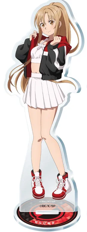 أنيمي كيريتو عمل الشكل دمية ساو كيريجايا كازوتو يوكي Asuna الاكريليك حامل نموذج لوحة تأثيري لعبة للهدايا